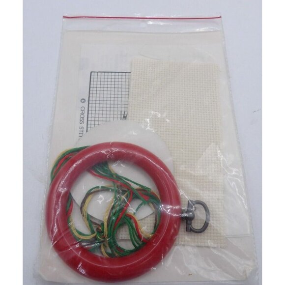 Set of 4 Mini Cross Stitch Kits- Cactus, Christmas Tree, Wreath & Butterfly - Picture 5 of 9